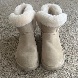 UGG Tan Winter Boots with Cream Fur